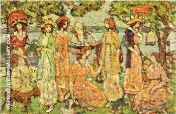The Idlers c1918 By Maurice Prendergast