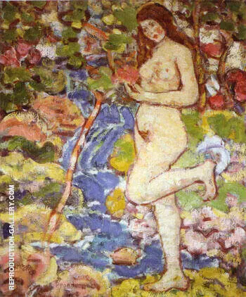 Waterfall c1911 By Maurice Prendergast