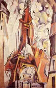 Eiffel Tower c1910 By Robert Delaunay