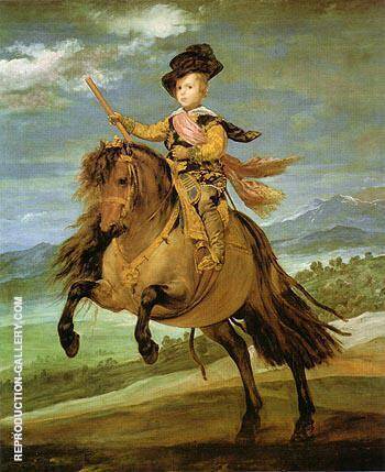 Prince Baltasar Carlos on Horseback 1634 | Oil Painting Reproduction