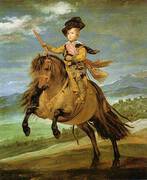 Prince Baltasar Carlos on Horseback 1634 By Diego Velazquez