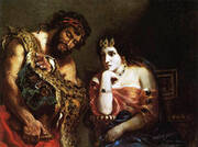 Cleopatra and the Peasant 1838 By Eugene Delacroix