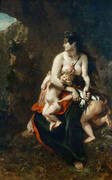 Medea about to Kill her Children 1838 By Eugene Delacroix