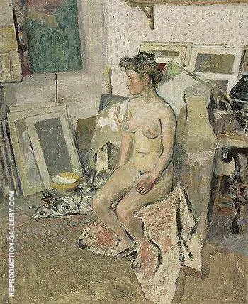 Nude in the Studio c1902 By Edouard Vuillard