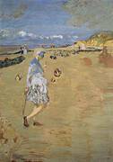 Annette on the Beach at Villerville 1910 By Edouard Vuillard