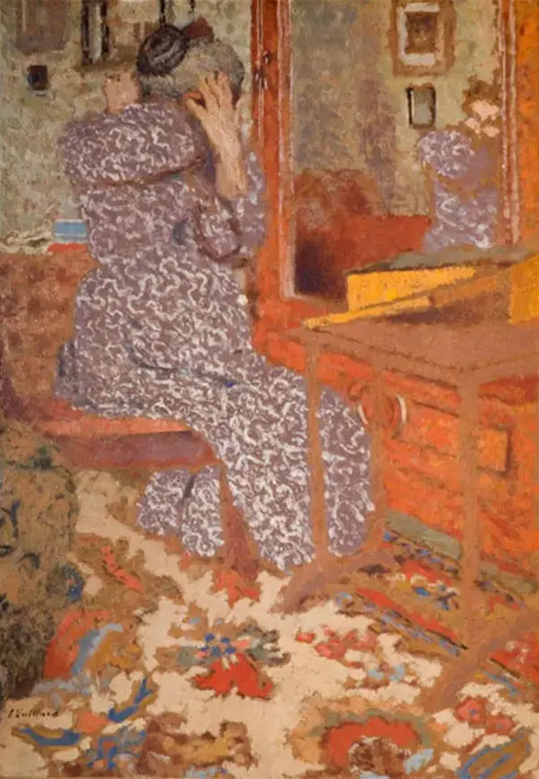 Woman Arranging Her Hair 1900 By Edouard Vuillard