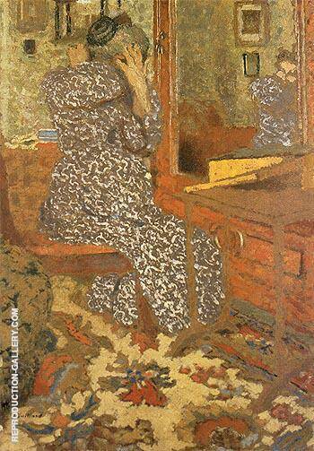 Woman Arranging Her Hair 1900 | Oil Painting Reproduction