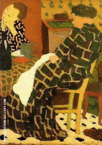 Mother Daughters c1891 By Edouard Vuillard