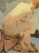 Seated Nude Nu assis By Edouard Vuillard