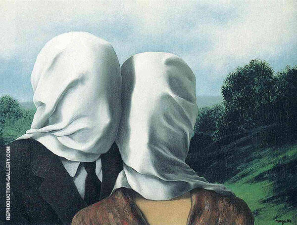 The Lovers 1928 by Rene Magritte | Oil Painting Reproduction