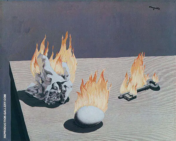 The Gradation of Fire By Rene Magritte