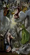Annunciation c1596 By El Greco