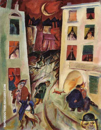 The Street 1915 By George Grosz