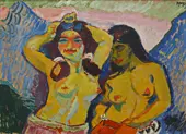 Two Girls 1909 By Max Pechstein