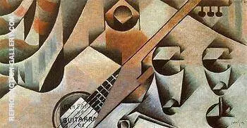 Guitar and Glasses By Juan Gris