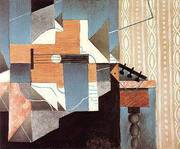 Guitar on the Table 1913 By Juan Gris