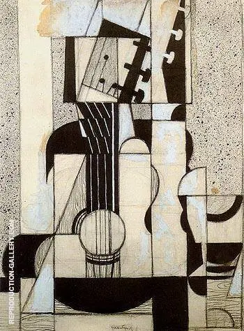 Still Life with Guitar c1912 By Juan Gris