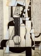 Still Life with Guitar c1912 By Juan Gris