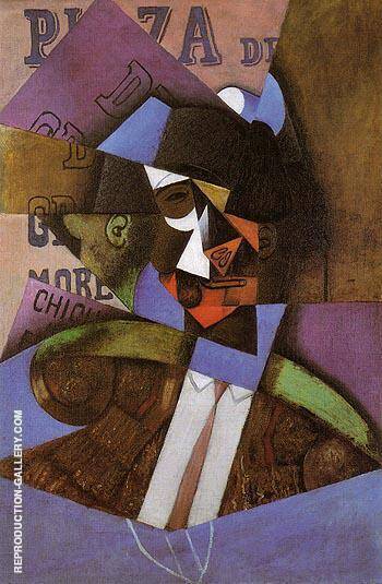 The Bull Fighter 1913 by Juan Gris | Oil Painting Reproduction