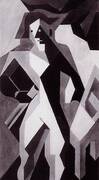Standing Harlequin Harlequin with a Chair 1919 By Juan Gris