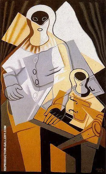 Pierrot 1921 By Juan Gris