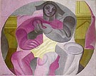 Seated Harlequin 1923 By Juan Gris