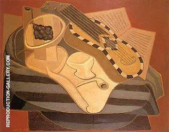 The Guitar with Inlay 1925 By Juan Gris