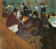 At the Moulin Rouge c1892 By Henri De Toulouse Lautrec