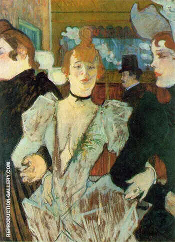 La Goulue Arriving at the Moulin Rouge with Two Woman 1892 By Henri De Toulouse Lautrec