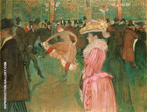 At the Moulin Rouge The Dance 1890 By Henri De Toulouse Lautrec