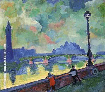 The Thames at Wesminster Bridge 1906 By Andre Derain