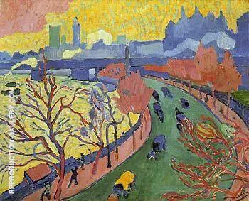 Victoria Embankment 1906 By Andre Derain