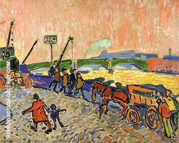 The Banks of the Thames 1906 by Andre Derain | Oil Painting Reproduction