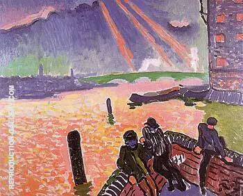 On the Banks of the Thames 1906 By Andre Derain