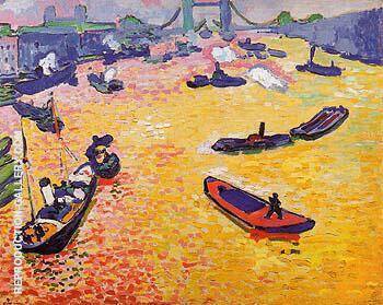 The Port of London 1906 by Andre Derain | Oil Painting Reproduction