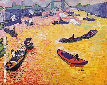 The Port of London 1906 By Andre Derain