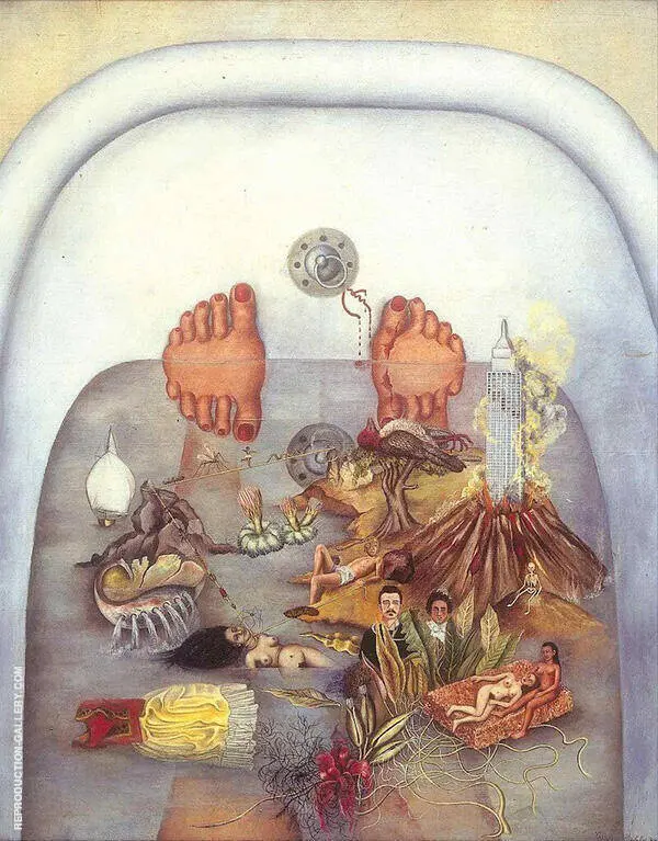 What I saw in the Water 1938 By Frida Kahlo