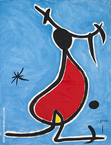 Dona Amb Capell Bonic Estel By Joan Miro