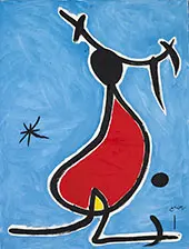 Dona Amb Capell Bonic Estel By Joan Miro