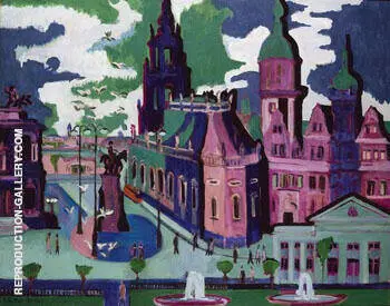 View of Dresden Schlossplatz 1926 By Ernst Kirchner