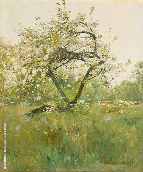 Peach Blossoms Villiers le Bel 1887 By Childe Hassam
