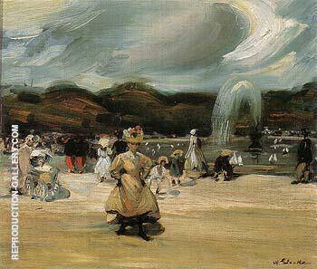 In The Luxembourg 1896 by William Glackens | Oil Painting Reproduction