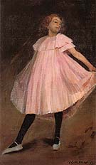 Dancer in Pink Dress 1902 By William Glackens