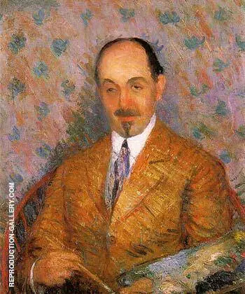 Portrait of Ernest Lawson 1910 By William Glackens