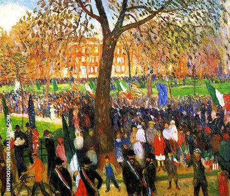 Parade Washington Square 1912 | Oil Painting Reproduction