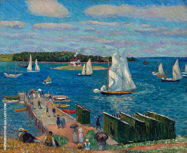 Mahone Bay 1910 by William Glackens | Oil Painting Reproduction