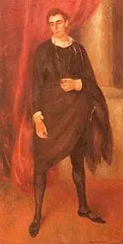 Portrait of Walter Hampden as Hamlet 1919 By William Glackens