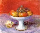 Fruit and a White Rose 1930 By William Glackens