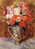 Flowers in a Quimper Pitcher By William Glackens