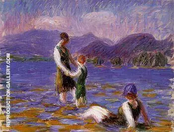 Lake Bathers 1920 By William Glackens
